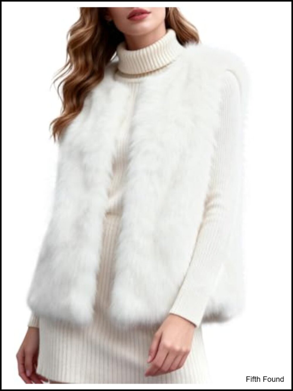 Faux Fur Vest Women's Sleeveless Fuzzy Winter Warm Jacket